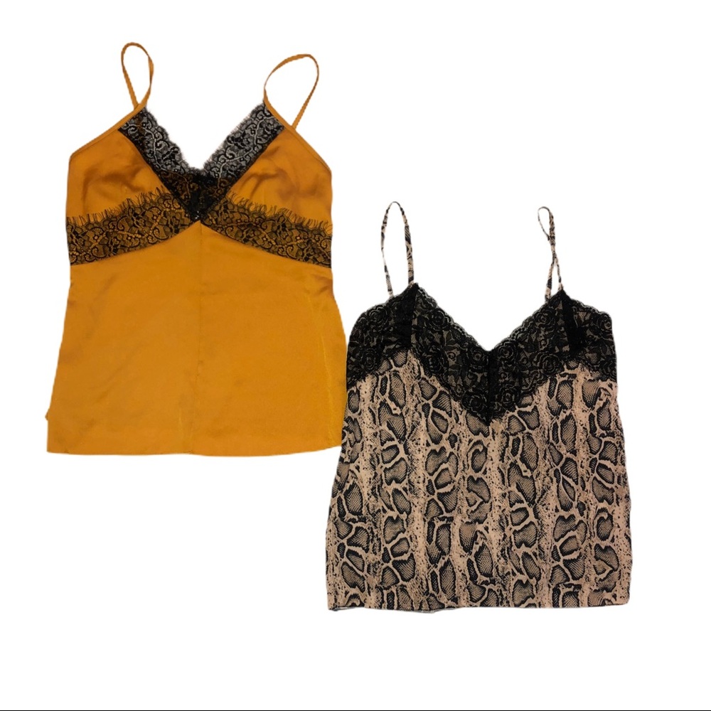 Boohoo Lace Tank Tops Both Size 12